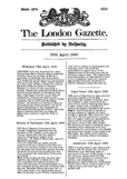London Gazette 1840